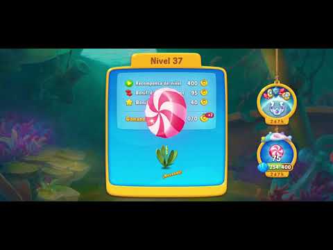 FishDom Gameplay lvl 35-39/Pasar los niveles 35-39 facilmente. 3er lugar en evento caramelo
