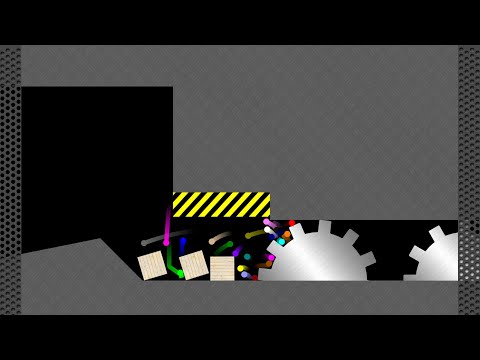 Shutter Crush - Survival Marble Race in Algodoo