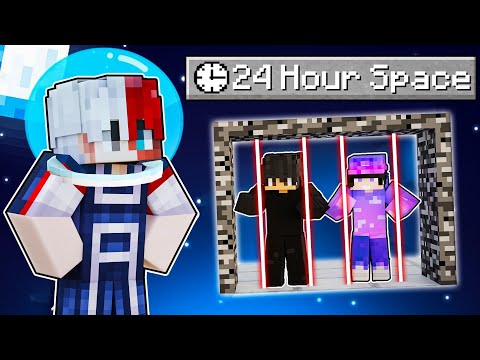 Locking My Friends in SPACE For 24 HOURS 😂 in Minecraft!