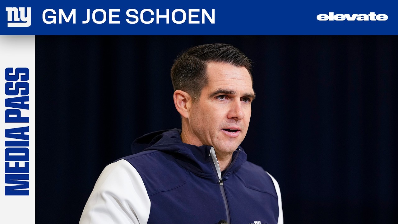 GM Joe Schoen Talks Upcoming Draft, Free Agency | New York Giants