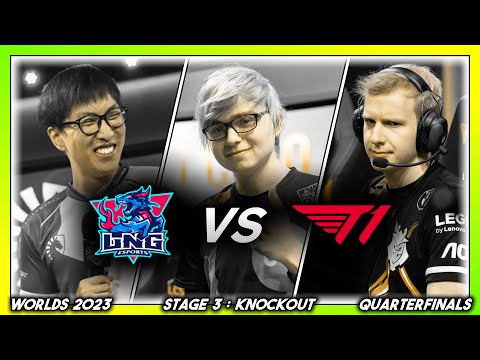 CUP OF WATER (Worlds 2023 CoStreams | Knockout Stage - Quarterfinals 4 | LNG vs T1)