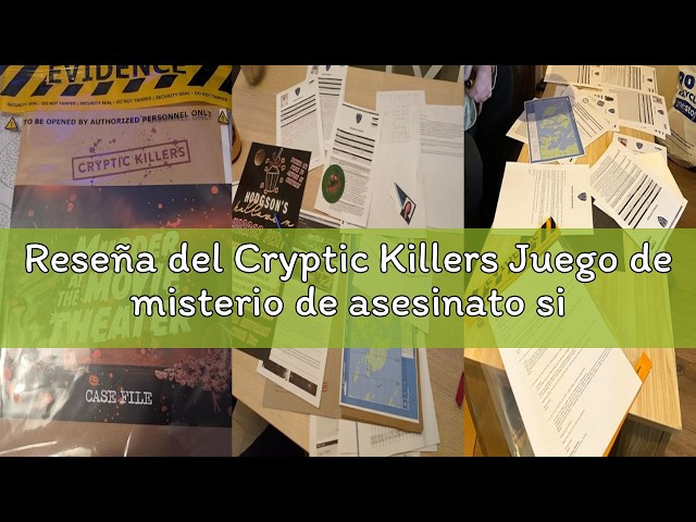 Vídeo relacionado con Cryptic Killers Juego de Asesinato y Misterio sin Resolver Investigación del expediente de un Caso con Pistas/Pruebas de Detectives - Resuelve el Crimen - Asesinato EN EL Magic Mirror Casino