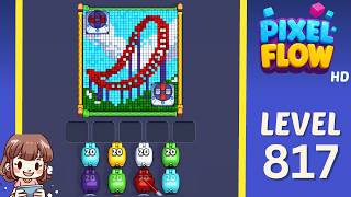 Pixel Flow Level 817 Solution Walkthrough