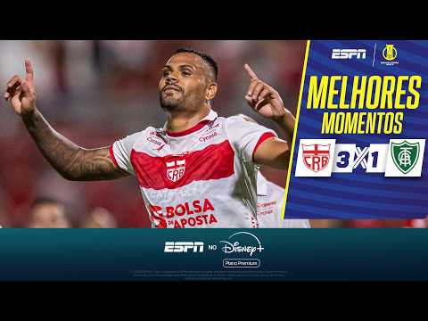 Gols e lances de CRB x América-MG
