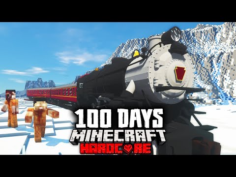 BakaDreamStation - We Survived 100 Days on a Arctic Train in a Zombie Apocalypse Hardcore Minecraft