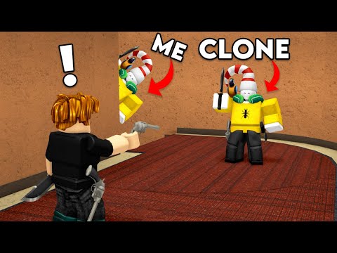 Using CLONES to TROLL in Roblox Murder Mystery 2