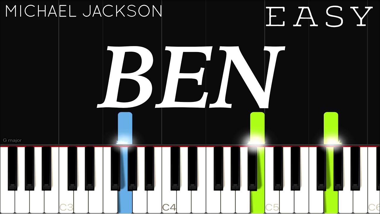 Michael Jackson - Ben | EASY Piano Tutorial