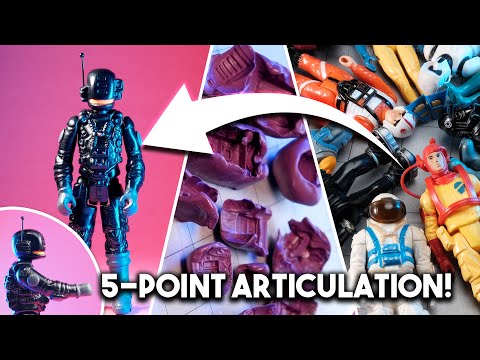 How to MAKE YOUR OWN ACTION FIGURE! (Using NON-DESTRUCTIVE vintage toy sampling!)