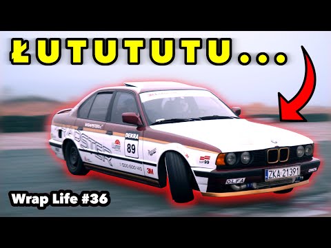 MÓJ PIERWSZY PRAWDZIWY TRENING DRIFTU! * BMW E34 525i TURBO * - Wrap Life #36