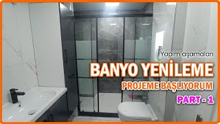 Eski Banyo Yenileme Projeme Başlıyorum PART 1 - Banyo ve Tuvaletin Ana