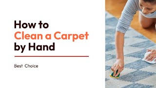 How to Clean a Carpet by Hand | 3 Easy Methods | Best choices