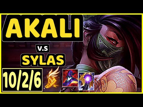 EVROT (AKALI) vs SYLAS - 10/2/6 KDA MID CHALLENGER GAMEPLAY - BR