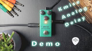 Video thumbnail for Kmise Analog Delay pedal Demo playthrough (no talking) by Rudy Bressers