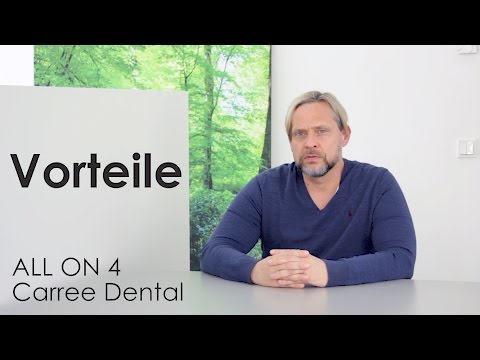 Sofort feste dritte Zähne - Vorteile All on 4 Zahnersatz feste All-on-4 Implantat Vollprothese