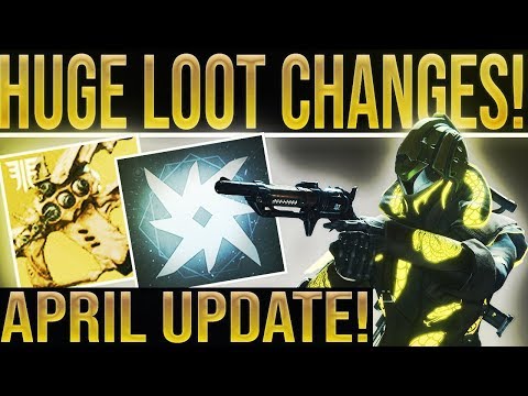 Destiny 2 News! APRIL UPDATE! Arc Week, Extremely Rare Loot Drop Changes, No More Frame Rotations Video