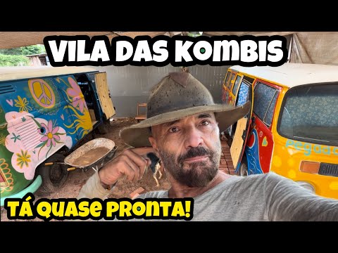 Construindo a Vila das kombis no #camping - Livre como vento 🍃 