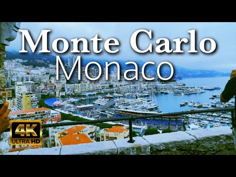 Monte Carlo, Monaco walking tour (4K Ultra HD 30fs) #walkingtour #monaco #montecarlo