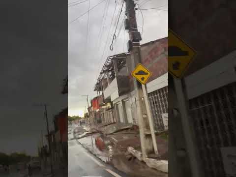fortes chuvas com vento e granizo provocam desastre na cidade de lamarão