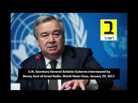 Novo secretário-geral da ONU reconhece origem judaica do Monte do Templo em Jerusalém  