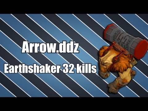 Arrow.ddz - Earthshaker Mid 32 kills | Dota 2 Gameplay