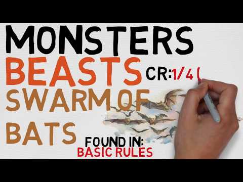 Beast #72: Swarm of Bats (DnD 5E Monsters)