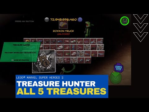 LEGO® MARVEL Super Heroes 2 - TREASURE HUNTER all 5 treasures