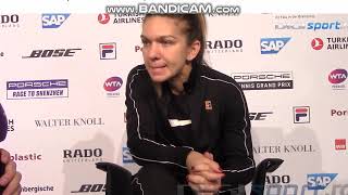 Simona Halep stiri recente STUTTGART