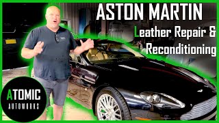 Auto Restoration Shop Repairs Aston Martin Leather Dash-Board