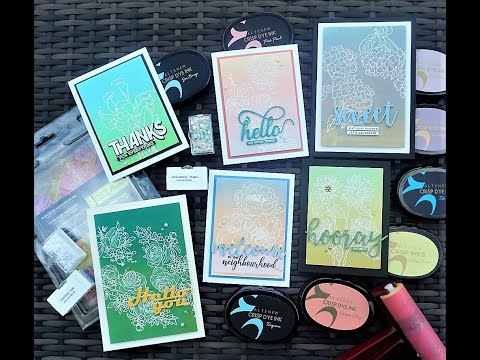 How to use Gel Press Plate for backgrounds | For Beginners | Altenew Dye Inks