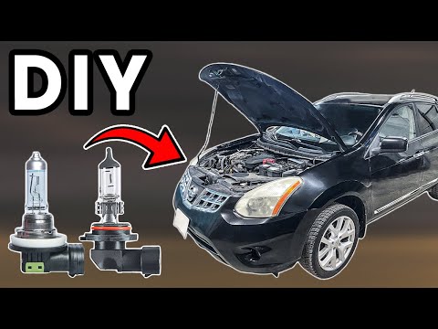 DIY 2008-2013 Nissan Rogue Headlight Bulb Replacement | How To Replace Nissan Rogue Bulbs