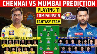 CSK vs MI Dream11 Prediction IPL | CSK vs MUM Dream11 Team Prediction | Dream11 Team of Today Match