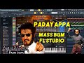 Padayappa Mass BGM Theme SM Music Tech Rajinikanth Oonjal Scene BGM