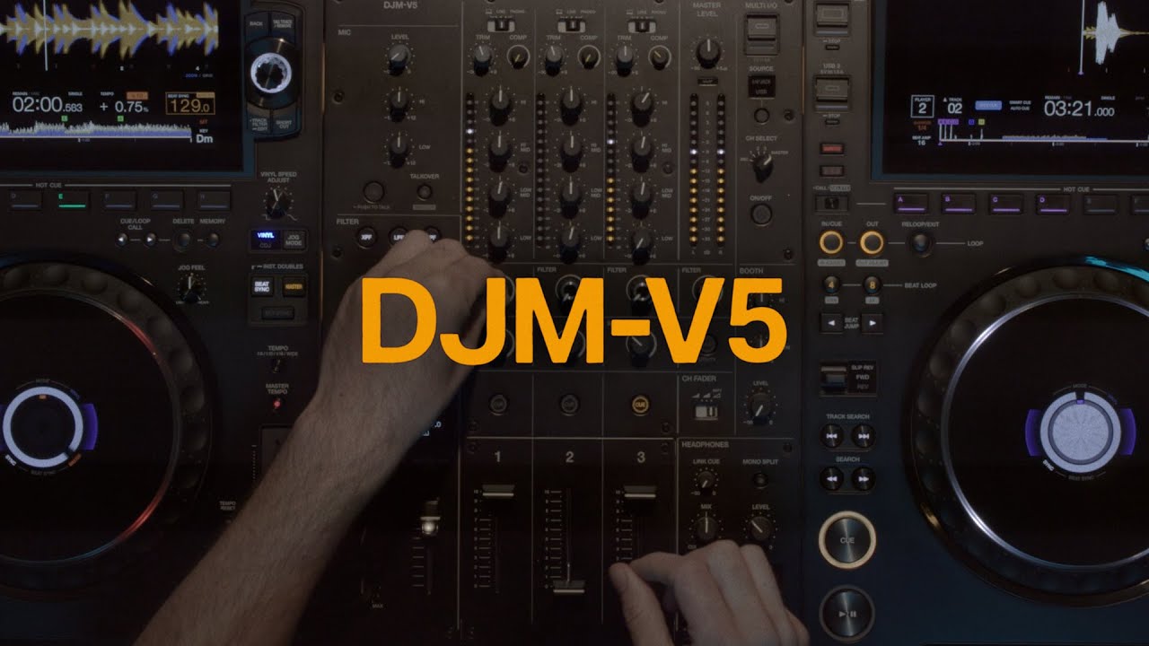 DJM-V5 Walkthrough (3-channel DJ mixer) - YouTube