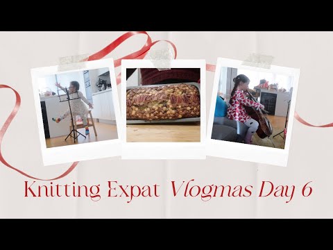 Knitting Expat Vlogmas - Day 6 - Baking & Santa!