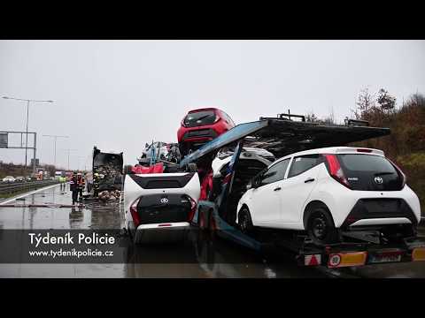 TRAGICKÁ NEHODA TŘÍ KAMIONŮ NA PRAŽSKÉM OKRUHU