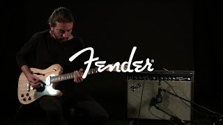 Video thumbnail for Fender Jim Adkins JA-90 Thinline Telecaster, Natural | Gear4music demo by Gear4music Guitars