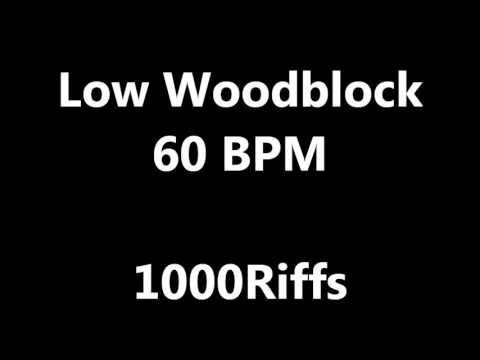 Low Woodblock Metronome : 60 BPM - Beats Per Minute
