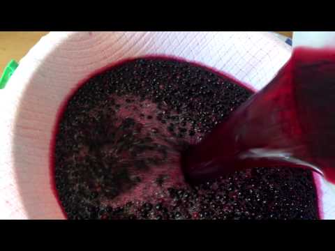 Making Elderberry Wine Part 2 Secondary Fermentation