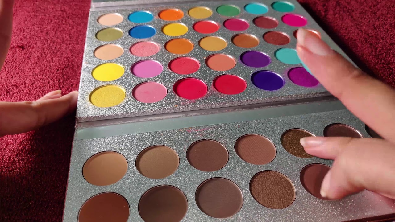 Beauty Glazed 63 Colours Gorgeous Me Eyeshadow Palette Swatches & Review In Bengali.
