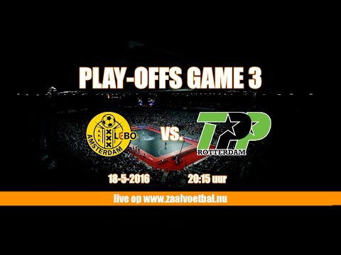 Zaalvoetbal 1/2 finale Play-offs ASV Lebo - TPP Rotterdam 18 mei 2016