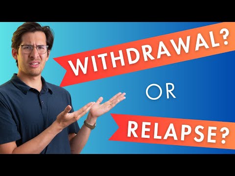 Is this relapse or antidepressant withdrawal?