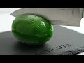 The Most Satisfying Glass Kiwi Ice Cream Cut Ever Relaxing ASMR Asmr Satisfying Crystalfruit