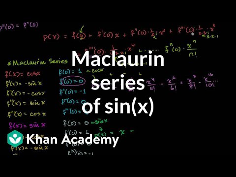 Maclaurin Series Of Sin X Video Khan Academy