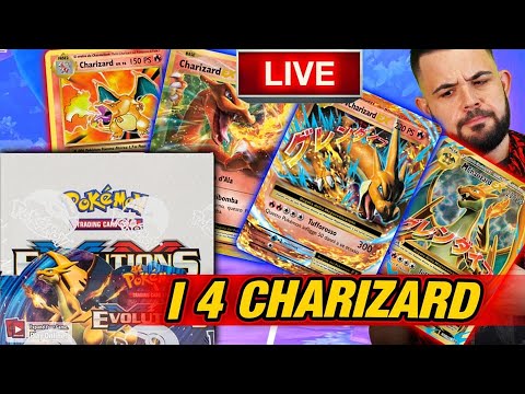 🔴Live ALLA RICERCA DEI 4 CHARIZARD - EVOLUTIONS X Y