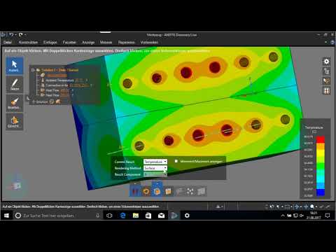 Temperaturfeldanalyse eines Mehrfachwerkzeugs