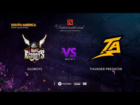 EgoBoys vs Thunder Predator, TI9 Qualifiers SA, bo3, game 2 [Eiritel & Lost]