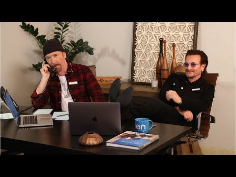 Bono & The Edge Are Ellen's Assistants for the Day: Part 1