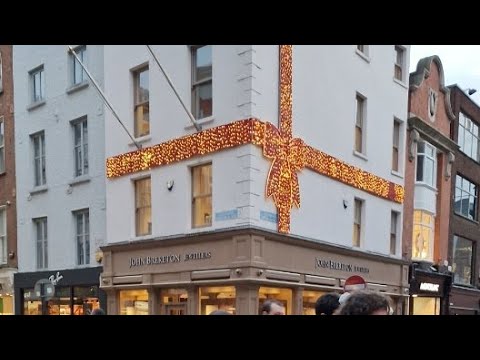 Walking around Grafton St. Happy Year From Dublin Ireland