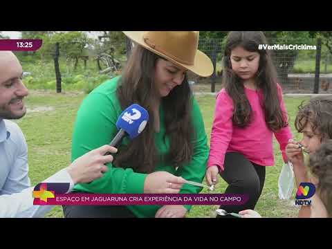 Crianças descobrem a vida rural em sítio de Jaguaruna