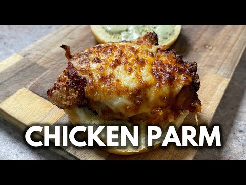 Air Fryer Chicken Parmesan (In a sandwich)